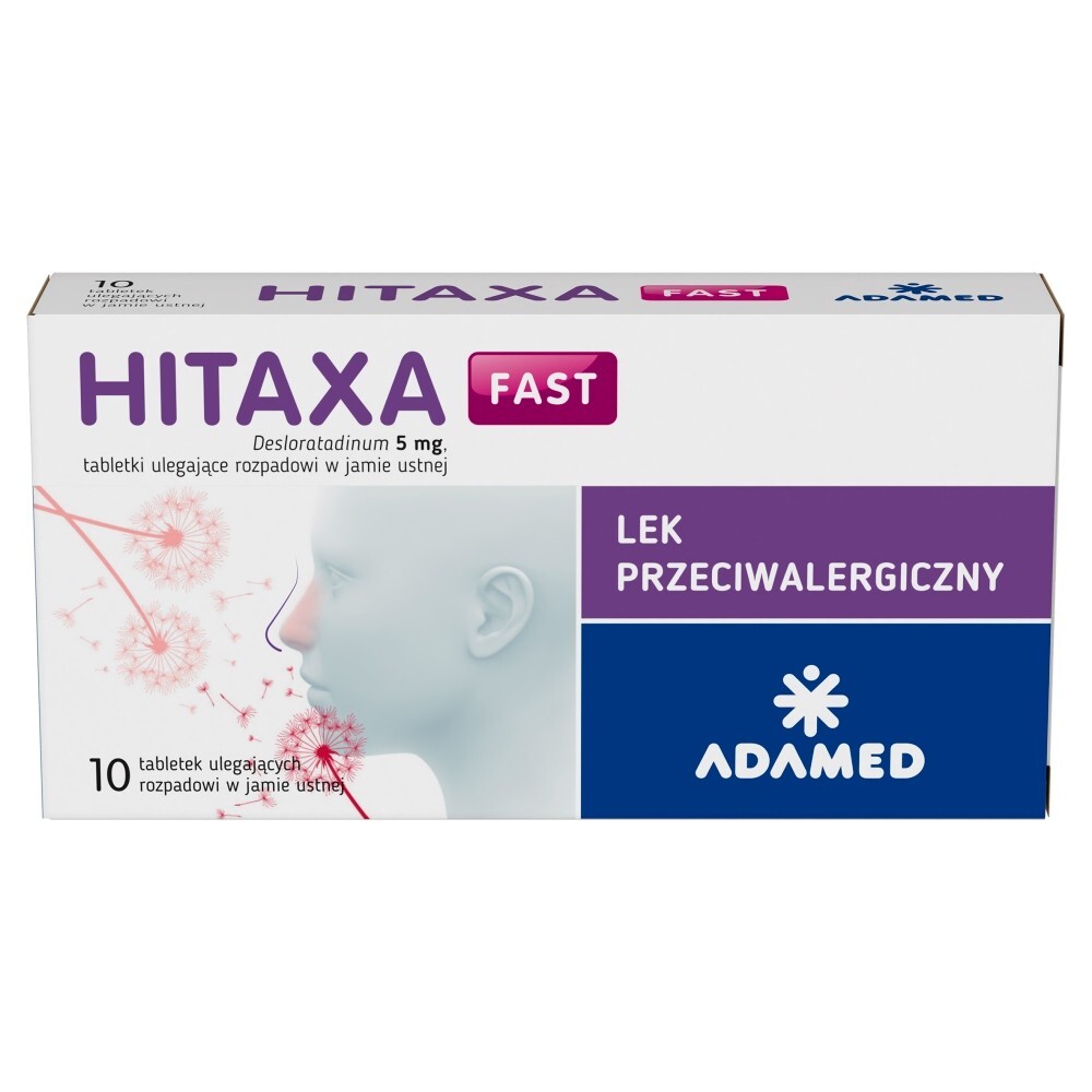 Hitaxa fast 5 mg, 10 tabletek
