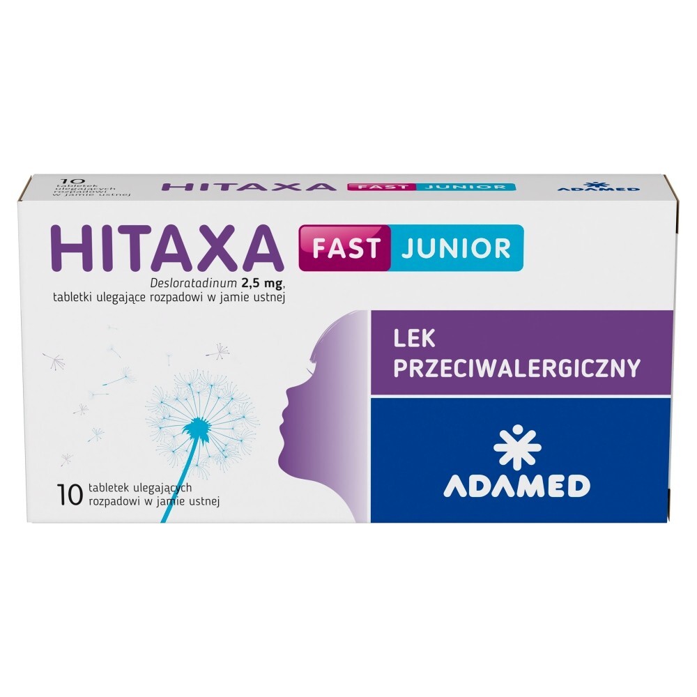 Hitaxa Fast junior 2,5 mg, 10 tabletek