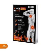 Hot Plast Forte Plaster rozgrzewający 12cm x 18cm, 50 sztuk