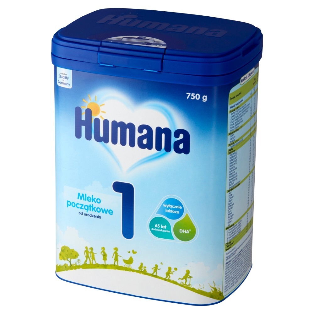 Humana 1 - Mleko początkowe od urodzenia, 750 g