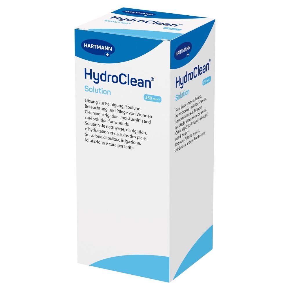 HydroClean Solution, roztwór do oczyszczania i nawadniania ran, 350 ml