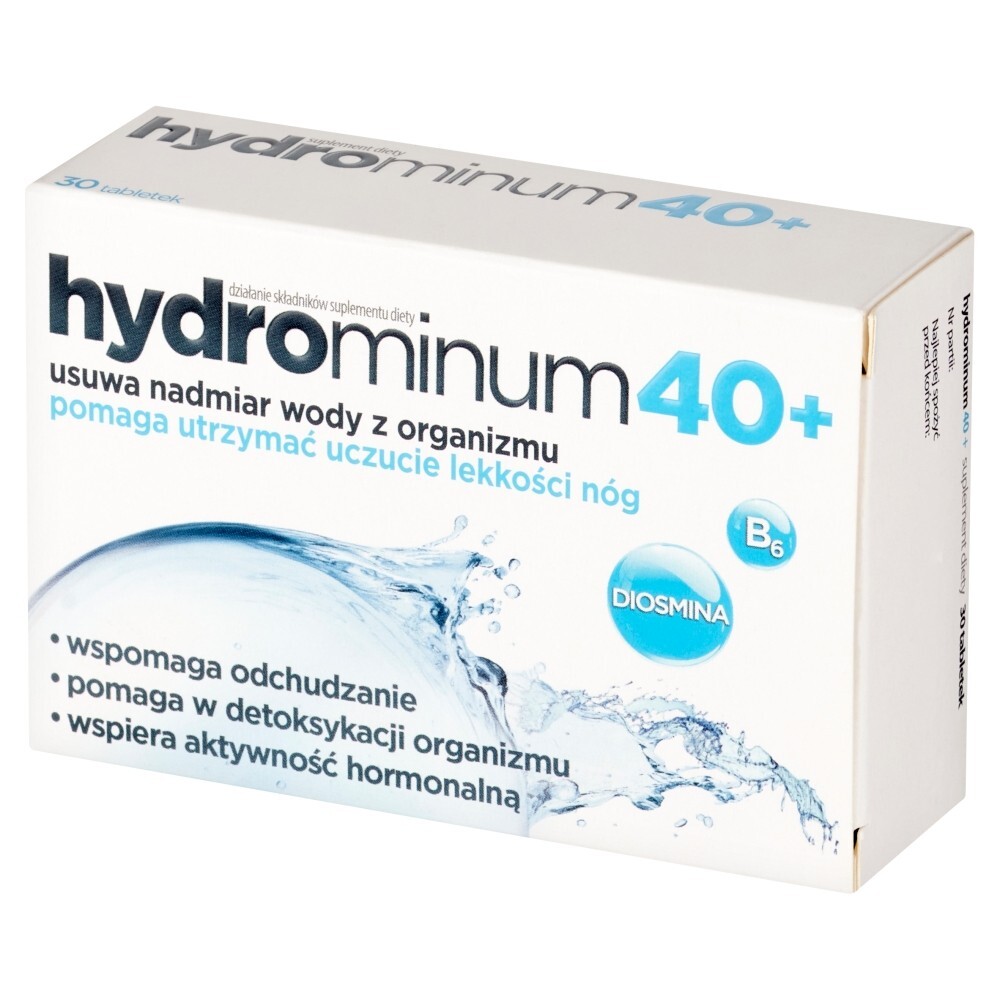 Hydrominum 40+, tabletki, 30 tabletek