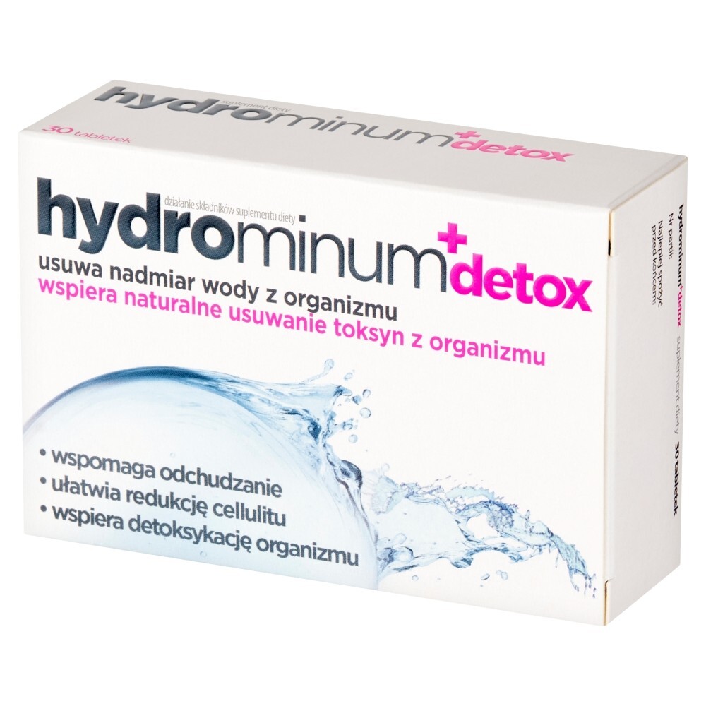 Hydrominum + detox, tabletki, 30 tabletek