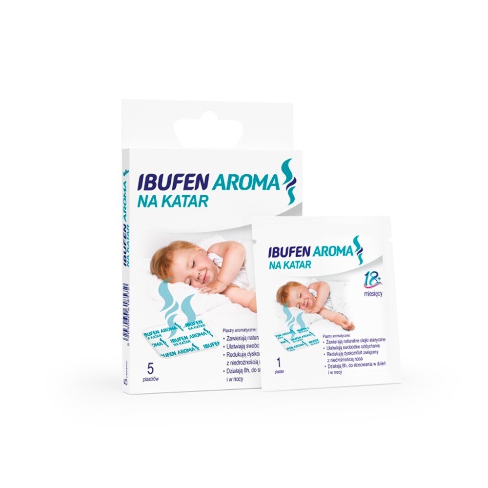 Ibufen Aroma na katar, 5 plastrów