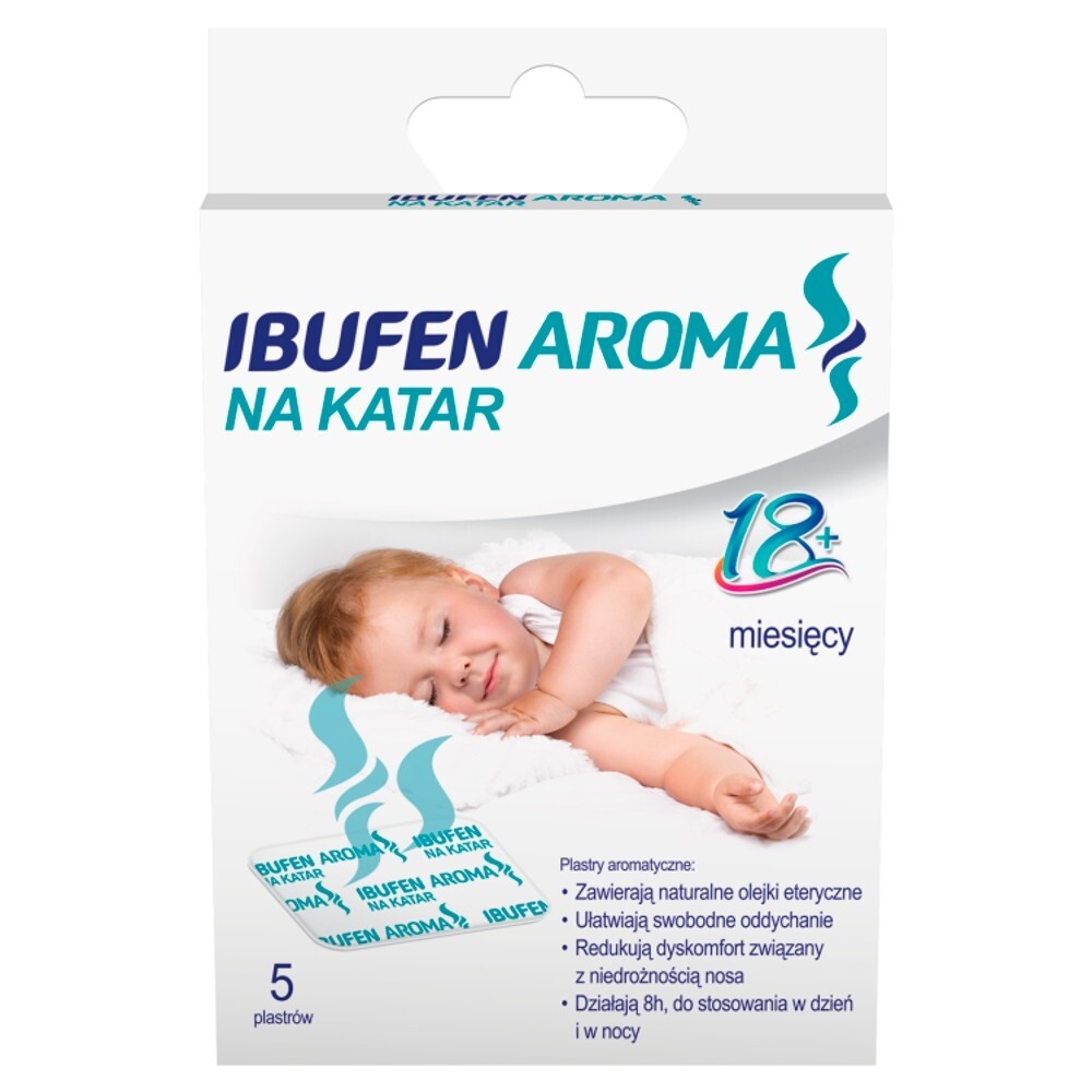 Ibufen Aroma na katar, 5 plastrów