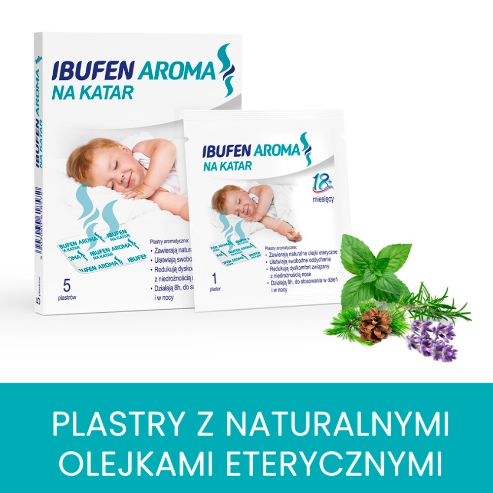 Ibufen Aroma na katar, 5 plastrów