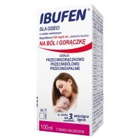 Ibufen dla dzieci o smaku malinowym zaw doustna 100mg/ 5ml opak 100 ml