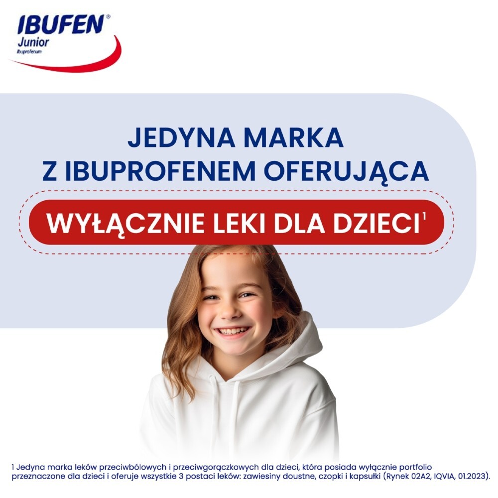 Ibufen Junior 200 mg, 10 kapsułek