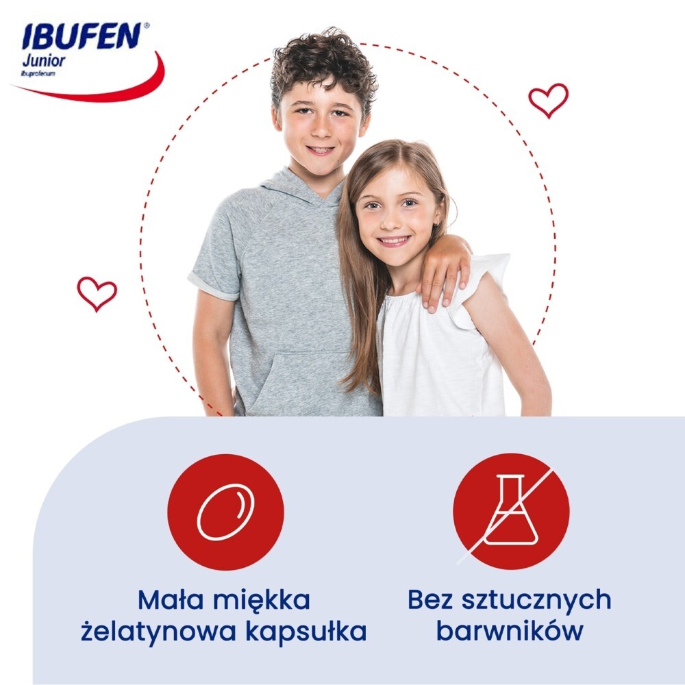 Ibufen Junior 200 mg, 10 kapsułek