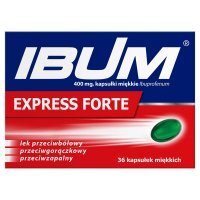 Ibum Express Forte, 400 mg, kapsułki miękkie, 36 kapsułki