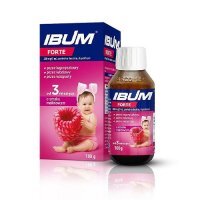 Ibum forte, 200 mg/5 ml, zawiesina doustna o smaku malinowym, 100 g