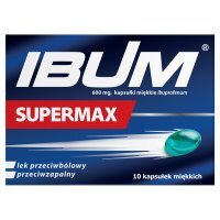 Ibum Supermax, 600 mg, kapsułki miękkie, 10 kapsułek