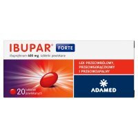Ibupar forte, 400 mg, tabletki powlekane, 20 tabletek