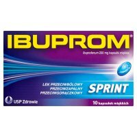 Ibuprom Sprint Caps 200 mg, 10 kapsułek