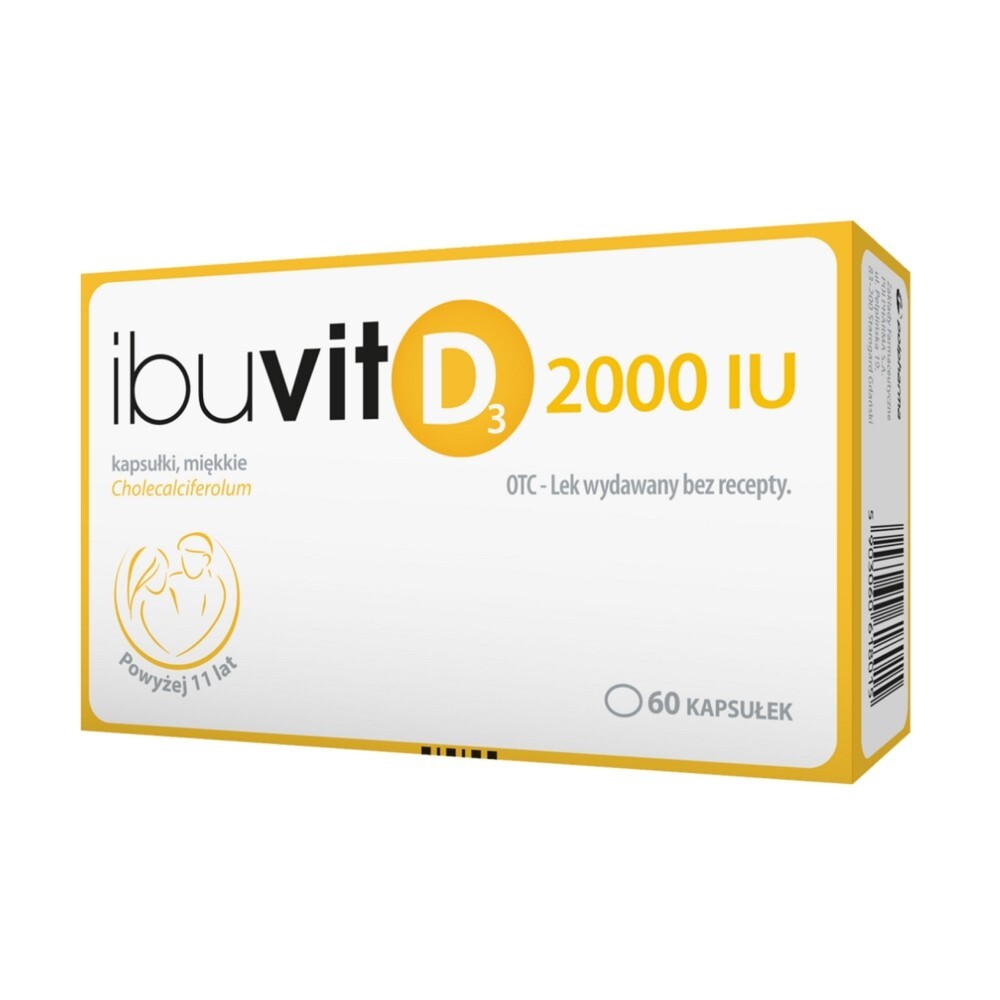 Ibuvit D3 2000 IU, 2000 IU, kapsułki miękkie, 60 kapsułek