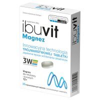 Ibuvit Magnez, tabletki trójwarstwowe, 30 tabletek