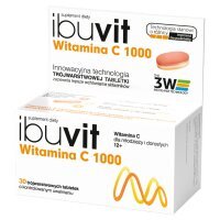 Ibuvit Witamina C 1000, tabletki trójwarstwowe, 30 tabletek