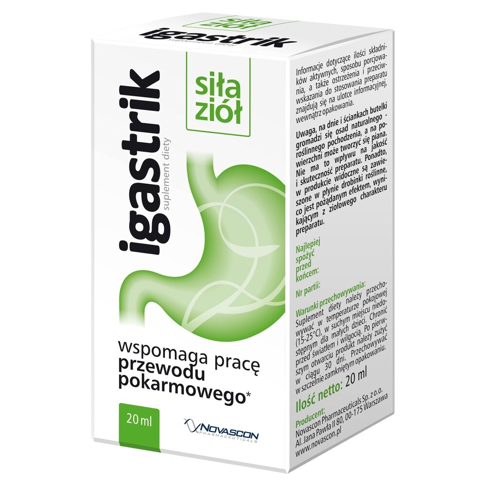 Igastrik, płyn doustny, 20 ml
