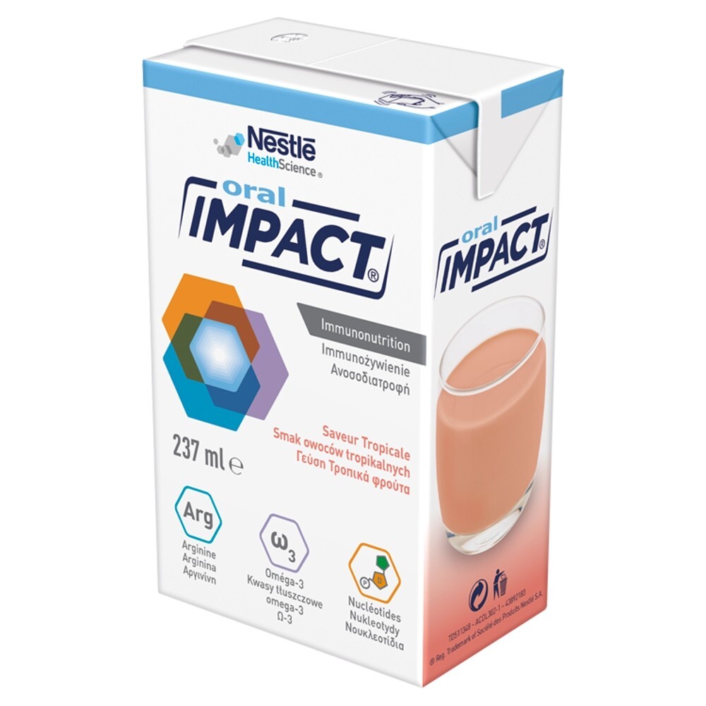 Impact Oral smak owoców tropikalnych, 3 x 237 ml