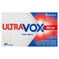 INOVOX Ultra smak miętowy (Ultravox), 8,75 mg, pastylki twarde, 24 pastylki