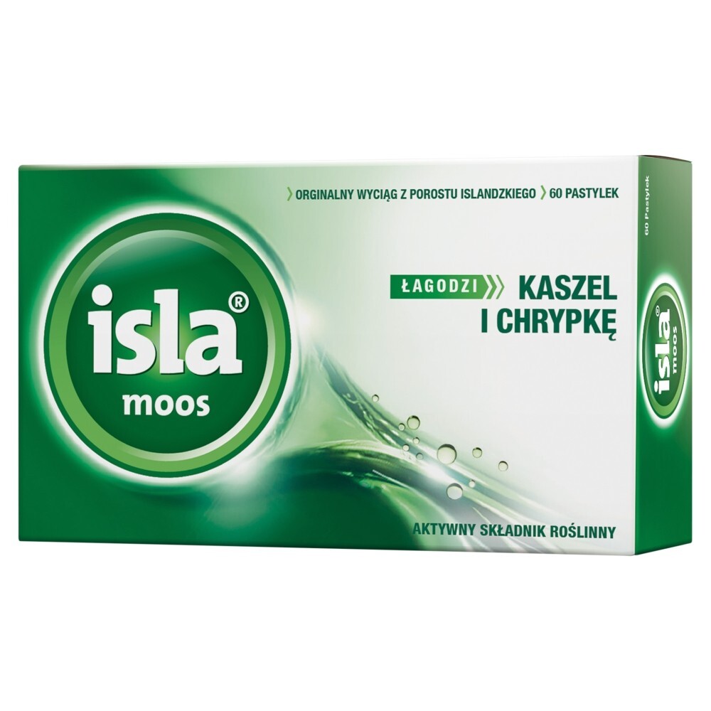 Isla-Moos, pastylki do ssania, 60 pastylyk