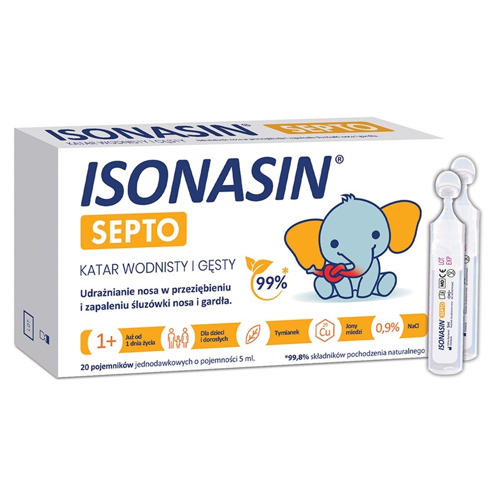 Isonasin SEPTO katar 20 ampułek