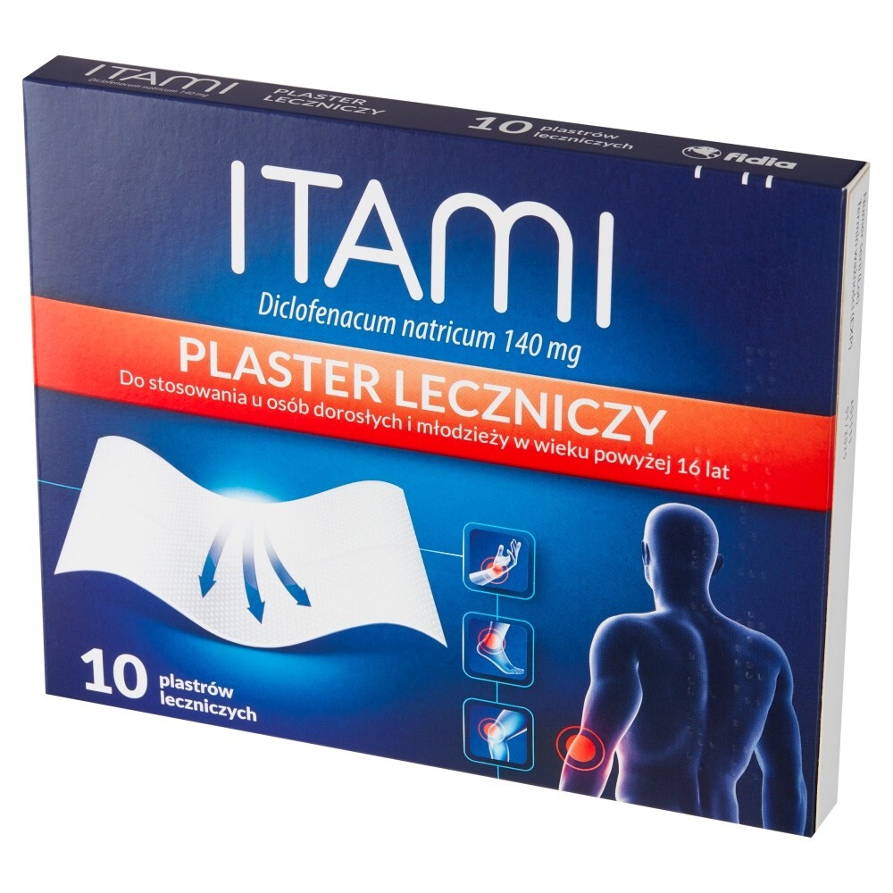 Itami, 140 mg, plastry lecznicze, 10 sztuk