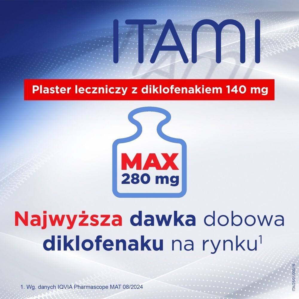Itami, 140 mg, plastry lecznicze, 10 sztuk