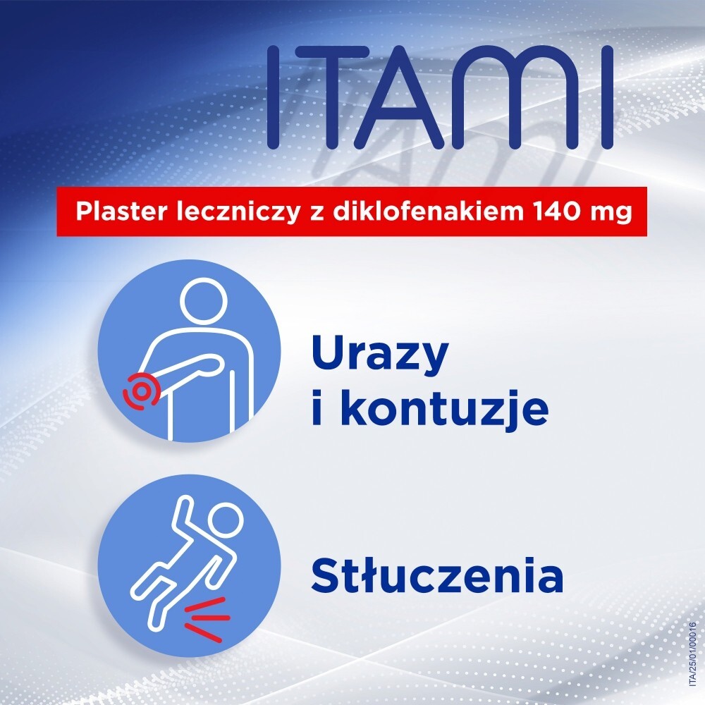 Itami, 140 mg, plastry lecznicze, 10 sztuk