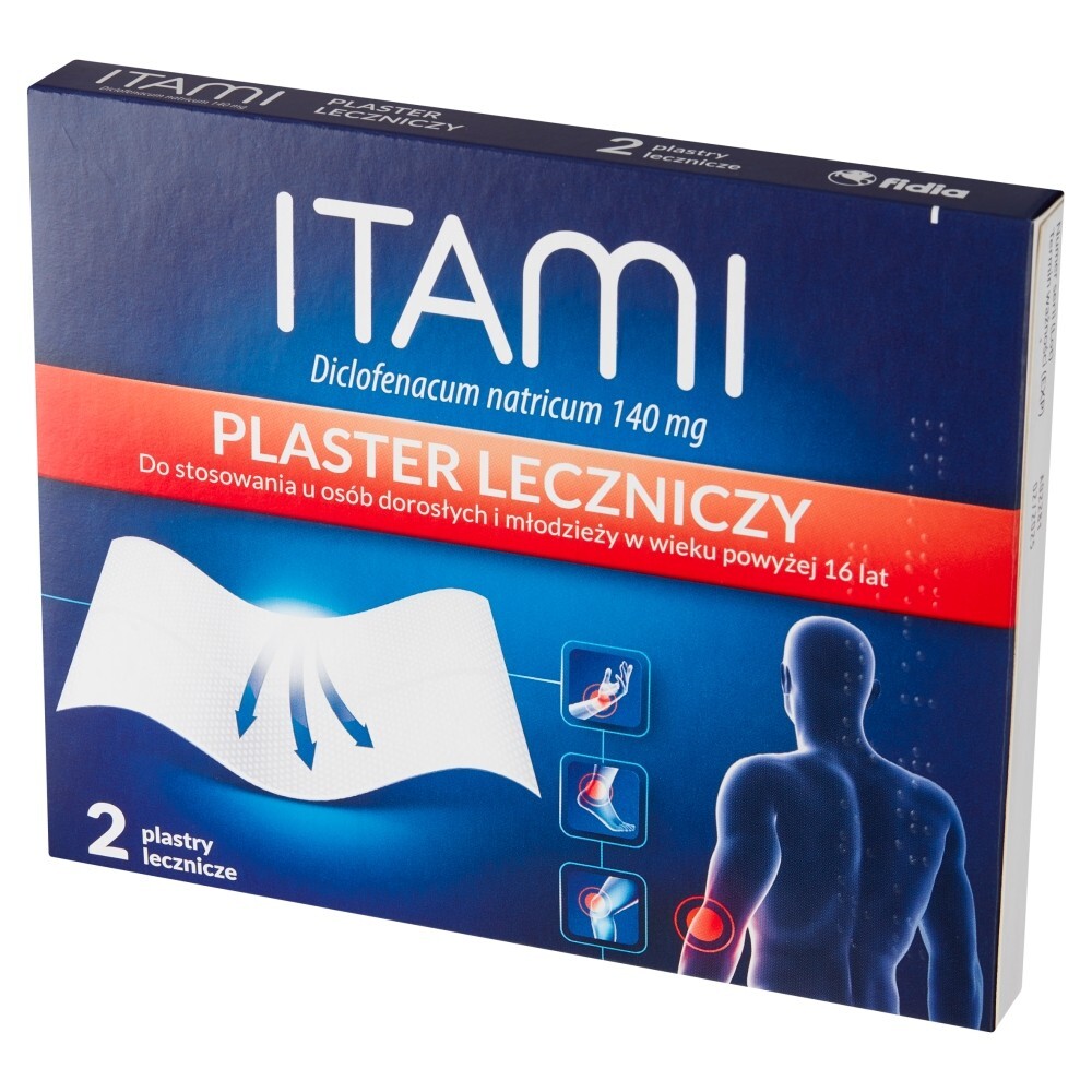 Itami, 140 mg, plastry lecznicze, 2 sztuki