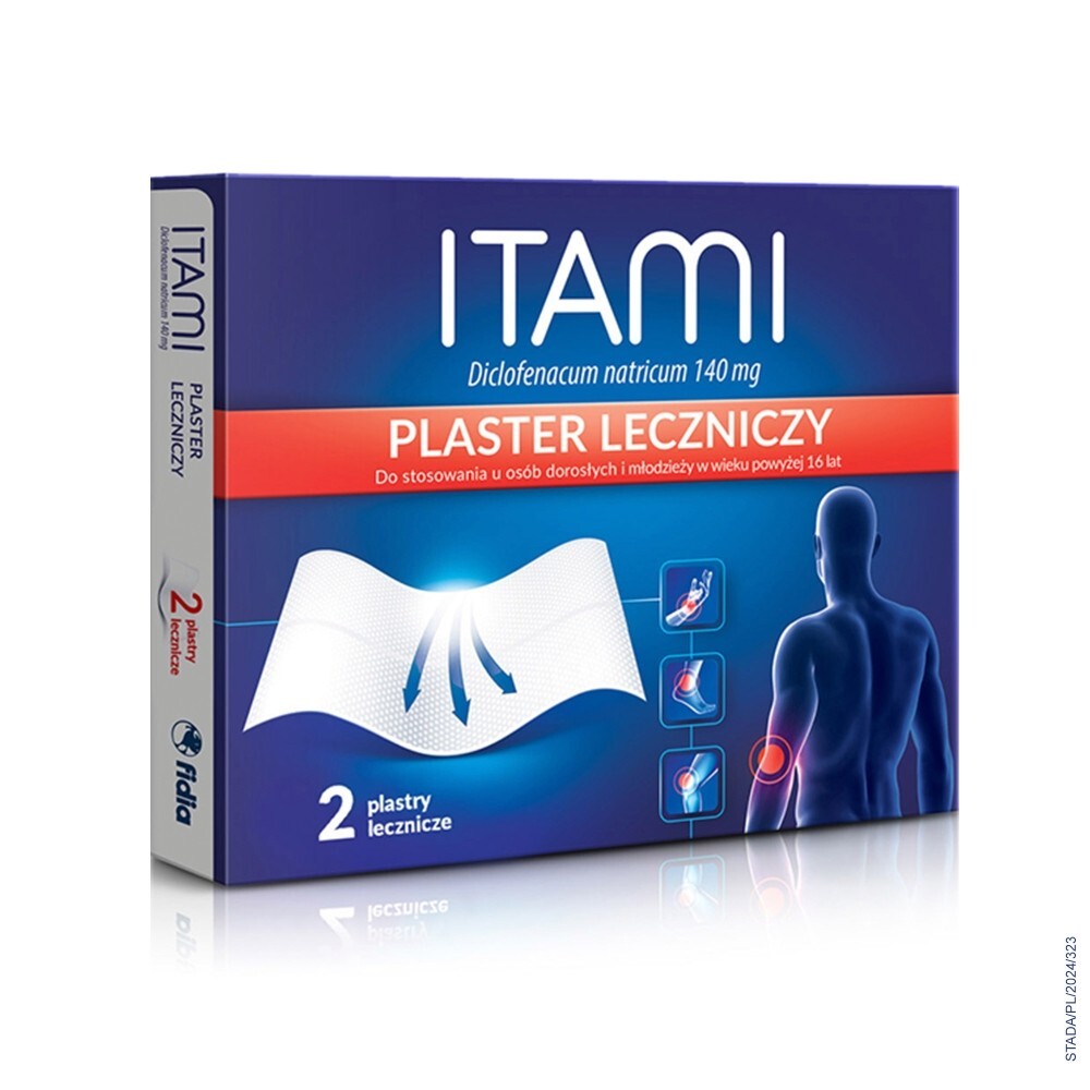 Itami, 140 mg, plastry lecznicze, 2 sztuki