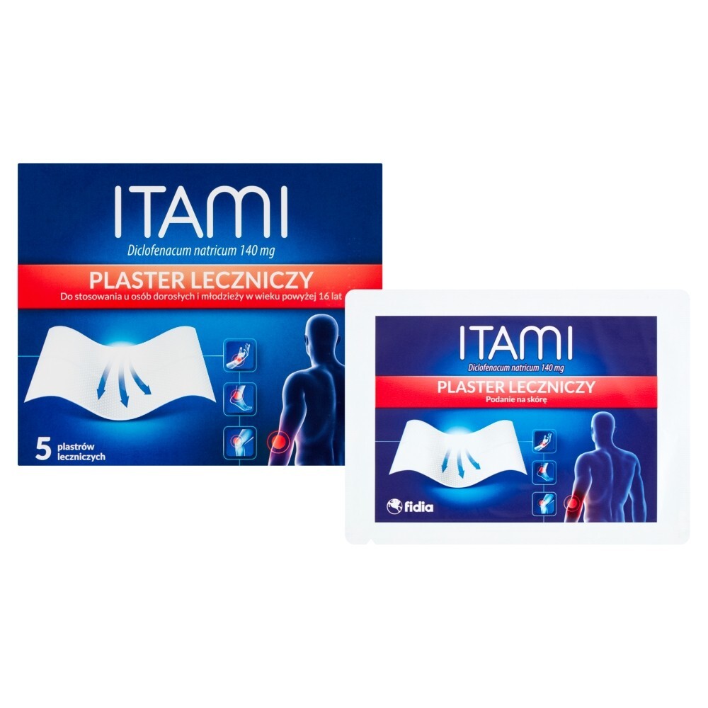 Itami, 140 mg, plastry lecznicze, 5 sztuk