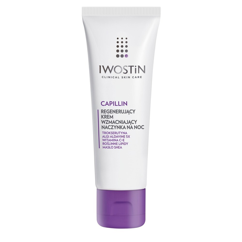 Iwostin Capillin, wzmacniający krem naczynka na noc, 40 ml