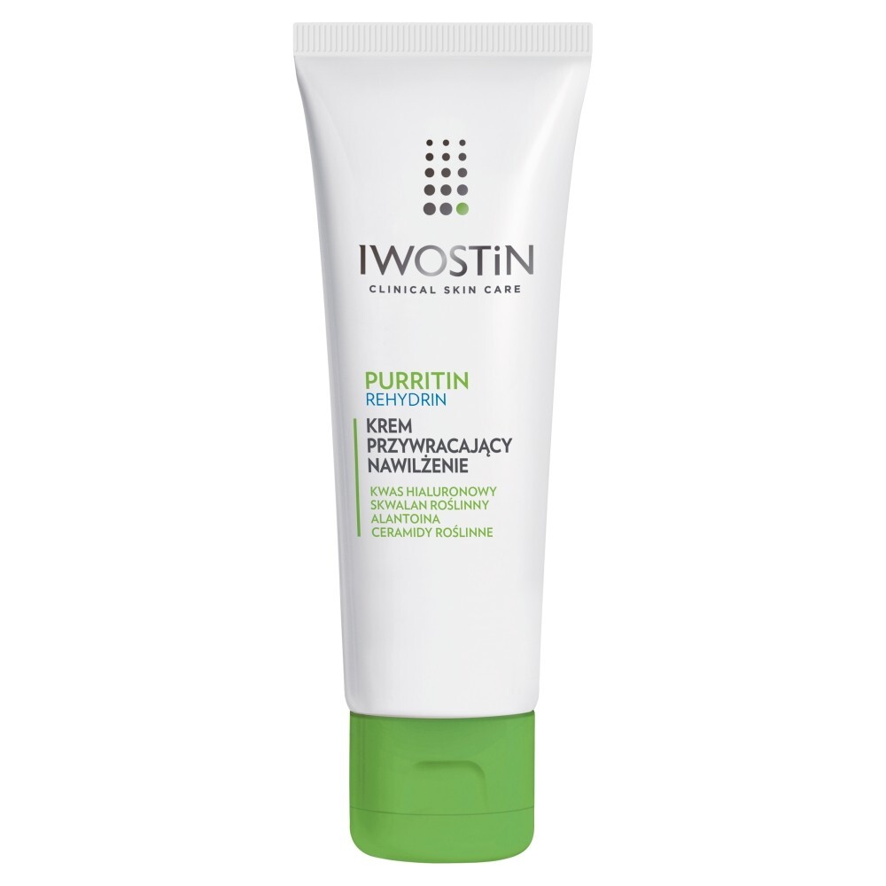 Iwostin Purritin Rehydrin, krem przywracający nawilżenie, 40 ml