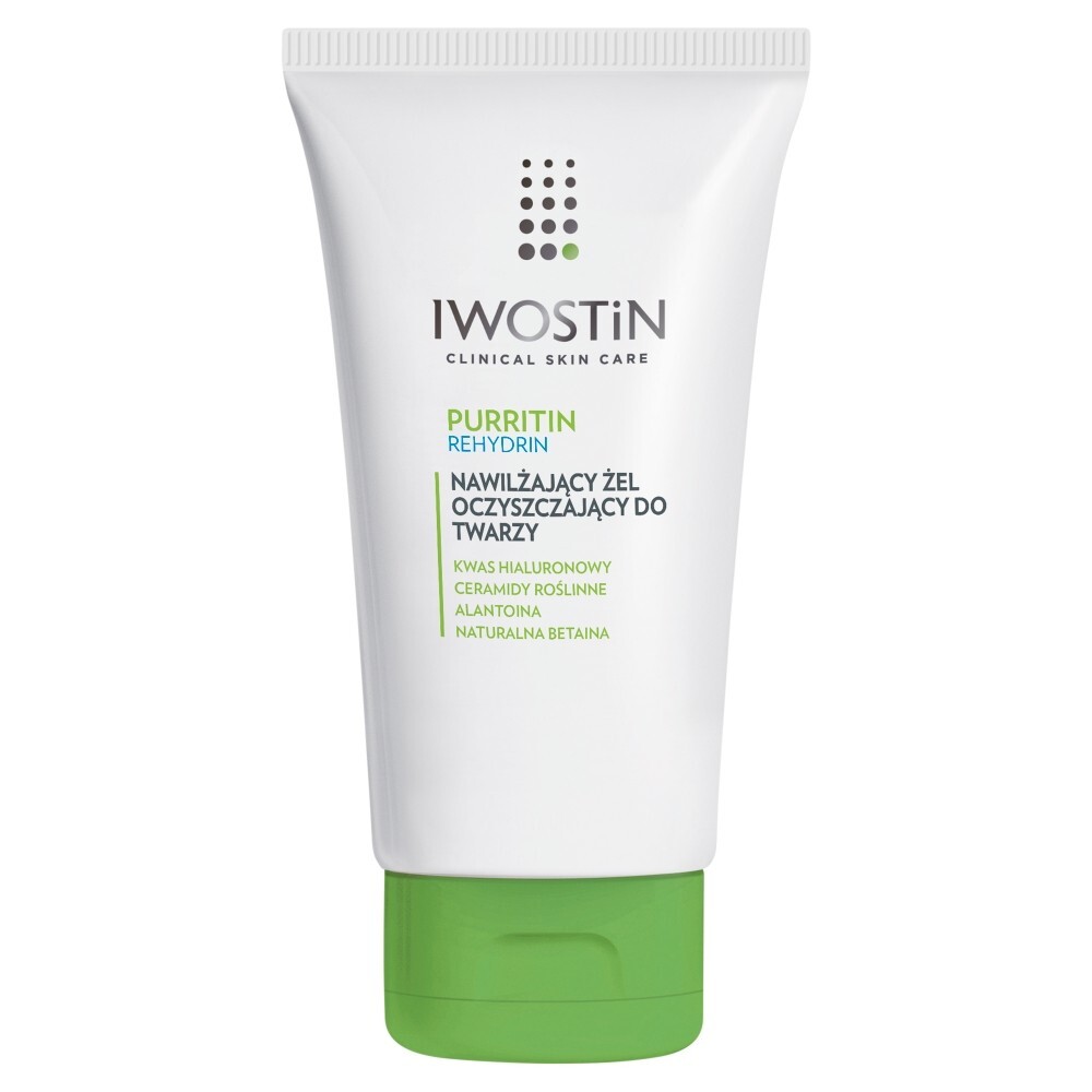 Iwostin Purritin Rehydrin Nawilżający żel do mycia twarzy 150 ml
