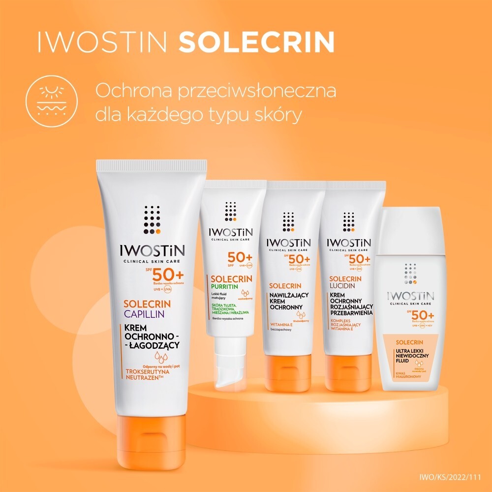 Iwostin Solecrin Capillin Krem ochronno-łagodzący SPF 50+ 50 ml