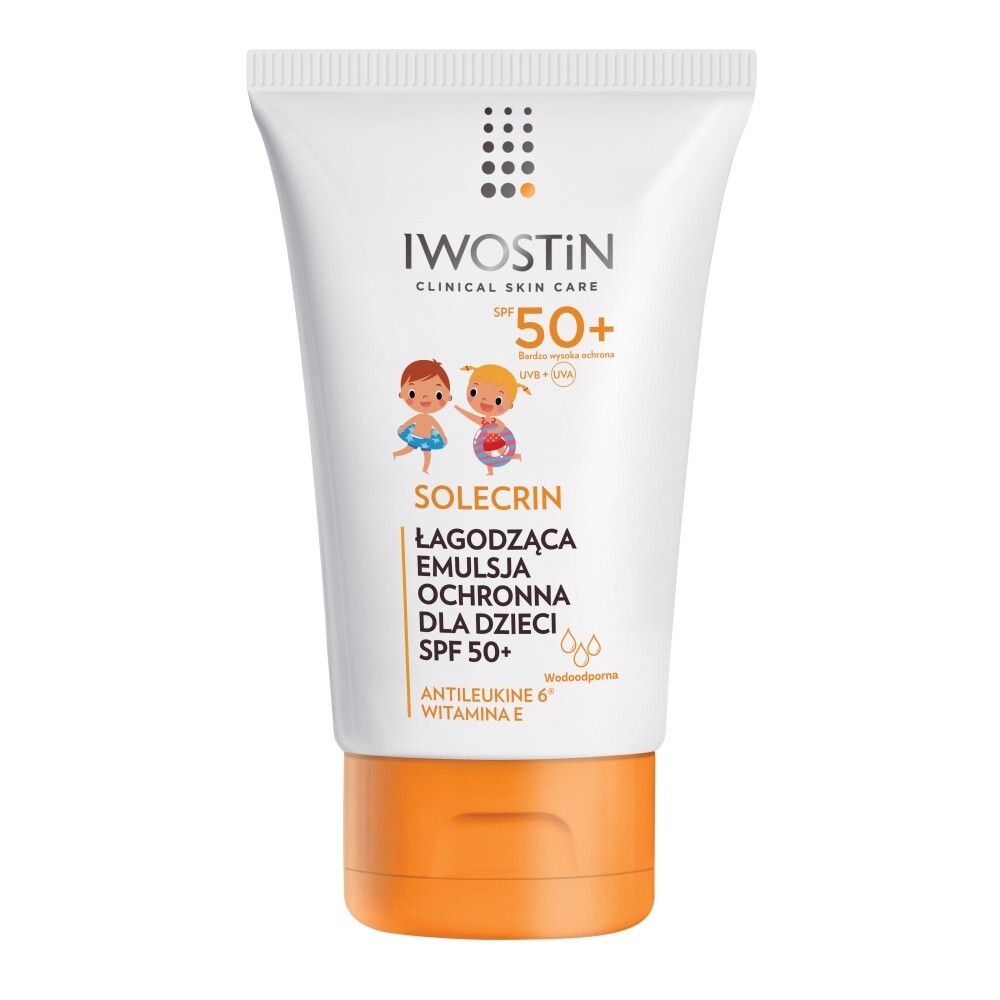 Iwostin Solecrin Łagodząca emulsja ochronna dla dzieci SPF 50+ 100 ml