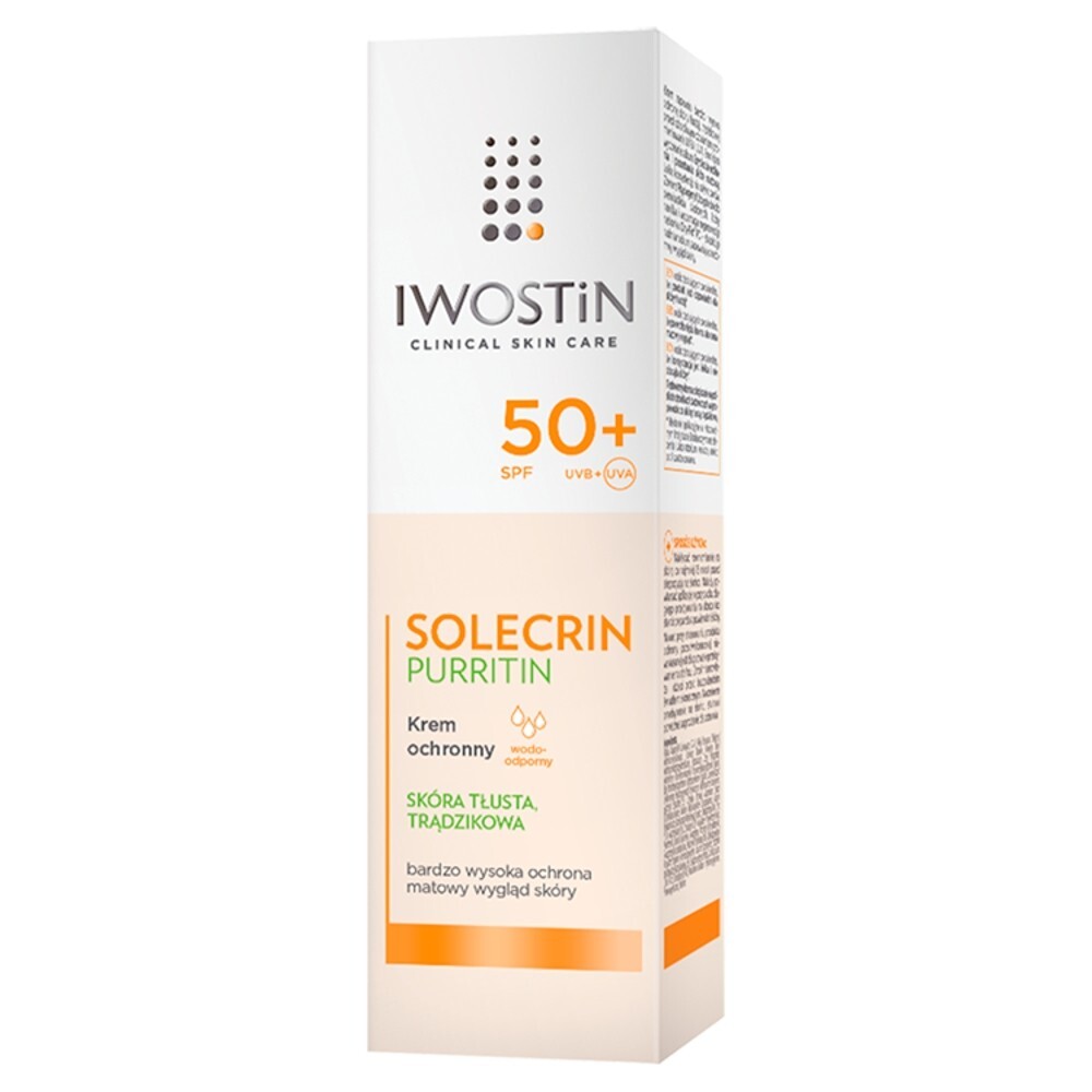 Iwostin Solercin Purritin Krem ochronny SPF 50+ 50 ml