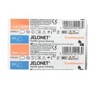 Jelonet, jałowy opatrunek parafinowy, 5 cm x 5 cm, 1 sztuka