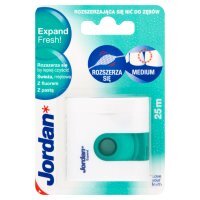 Jordan Expand Fresh! Rozszerzająca się nić do zębów 25 m