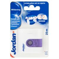 Jordan Whitening Wybielająca nić do zębów z fluorkiem 25 m