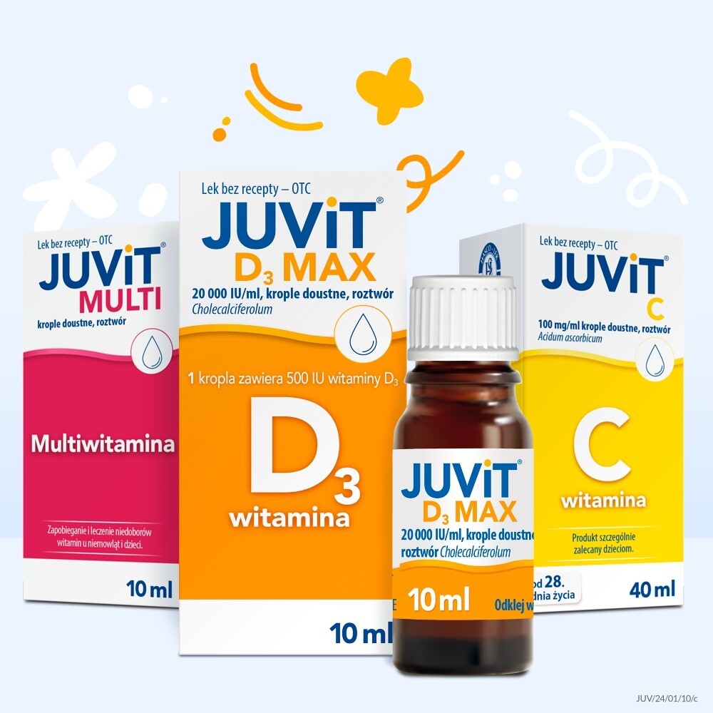 Juvit D3 Max krople doustne, roztwór 20000j.m.