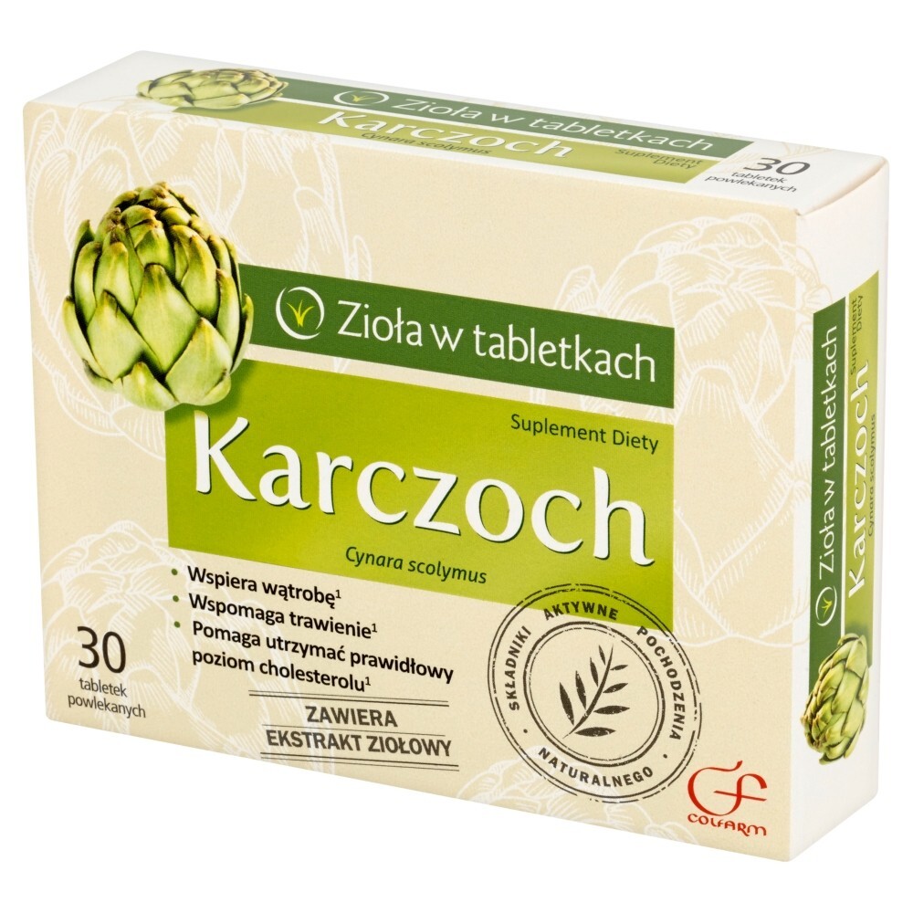 Karczoch, tabletki powlekane, 30 tabletek
