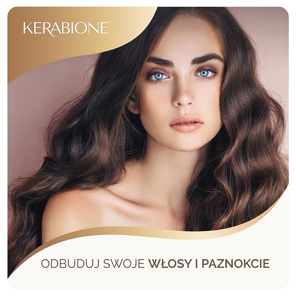 Kerabione, dla włosów, paznokci, skóry, kapsułki, 60 sztuk