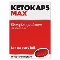 Ketokaps Max, 50 mg, kapsułki miękkie, 10 sztuk