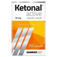 Ketonal Active 50 mg Kapsułki twarde 30 sztuk
