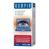 Kompin, krople do oczu do pracy z komputerem, 10 ml