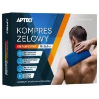 Kompres żelowy ciepło-zimno APTEO, 10 cm x 26,5 cm, 1 sztuka
