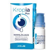 Kropia Plus, nawilżające krople do oczu, bez konserwantów, 10 ml