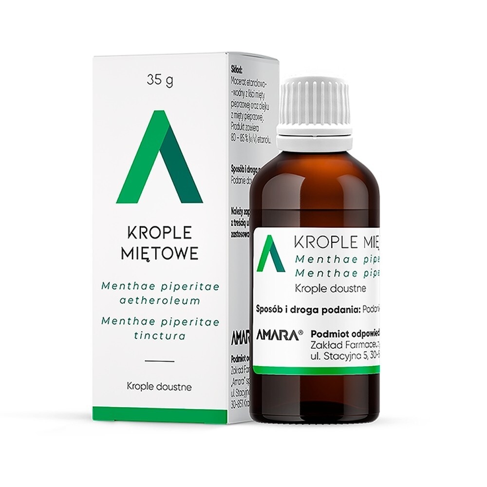 Krople miętowe, (Nalewka miętowa), 35 g (Amara)